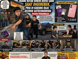 Buang Kotak Rokok Berisi Sabu Saat Digerebek, Pria di Karang Raja Diciduk Satresnarkoba Polres Prabumulih