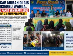 Pasar Murah di GIB Diserbu Warga, 200 Paket Sembako Ludes Rp 73 Ribu per Paket