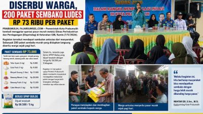 Pasar Murah di GIB Diserbu Warga, 200 Paket Sembako Ludes Rp 73 Ribu per Paket