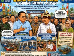 Wagub Sumsel Cik Ujang Dampingi Menko Polkam Tinjau KNMP Sungsang, Dorong Kesejahteraan Nelayan Pesisir