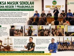 Jaksa Masuk Sekolah di SMAN 7 Prabumulih, Siswa Diberi Edukasi Bahaya Kenakalan Remaja