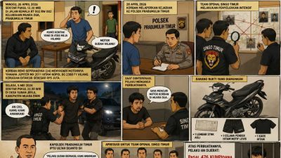 Curi Motor di Muara Dua, Pria Asal Karang Raja Dibekuk Team Opsnal Singo Timur