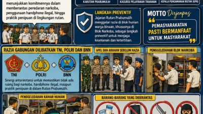Komitmen Rutan Prabumulih Bersihkan Narkoba, HP Ilegal dan Penipuan