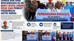 Sumur Bor Hari Bhayangkara ke-80, Bukti Nyata Sinergi Polri dan Pemkot Prabumulih untuk Warga