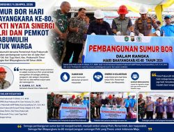 Sumur Bor Hari Bhayangkara ke-80, Bukti Nyata Sinergi Polri dan Pemkot Prabumulih untuk Warga