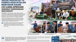 Hadiri Harlah ke-10 Ponpes Hidayatullah Mubtadiin Sigam, Cik Ujang Apresiasi Semangat Kebersamaan Masyarakat