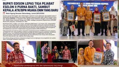 Bupati Edison Sambut Kepala ATR/BPN Muara Enim yang Baru