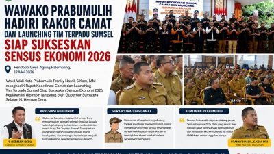 Wawako Prabumulih Bergerak, Siap Kawal Sensus Ekonomi 2026 Hingga Tingkat Kecamatan